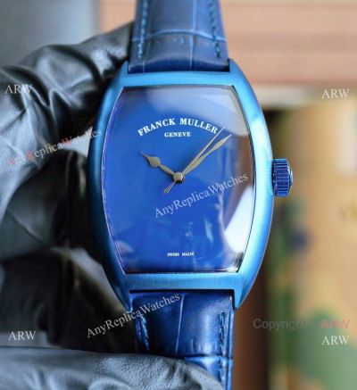 Copy Franck Muller Geneve Onyx Dial Blue PVD Automatic Watches